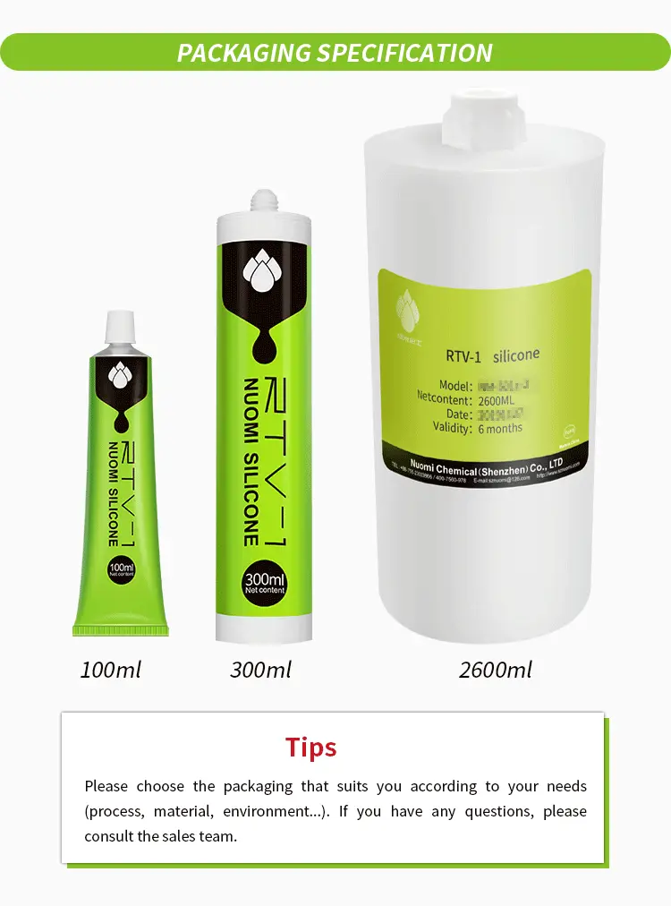Highly RTV-1 Silicone Adhesive